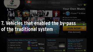 7. Vehicles that enabled the by-pass
of the traditional system
 
