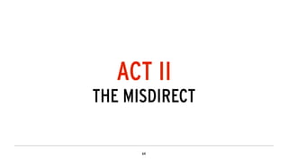 ACT II
THE MISDIRECT
 