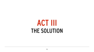ACT III
THE SOLUTION
 