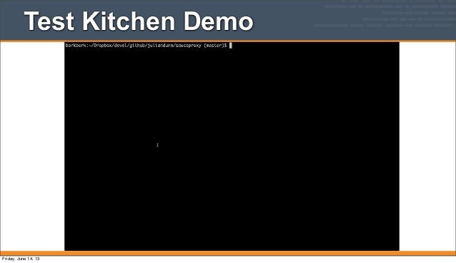 Test Kitchen Vagrant Box Test Kitchen Vagrant Box