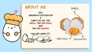 SHELL
EGG WHITES
EGG YOLK
 