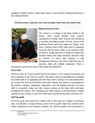 Cookery -module_1 | DOCX