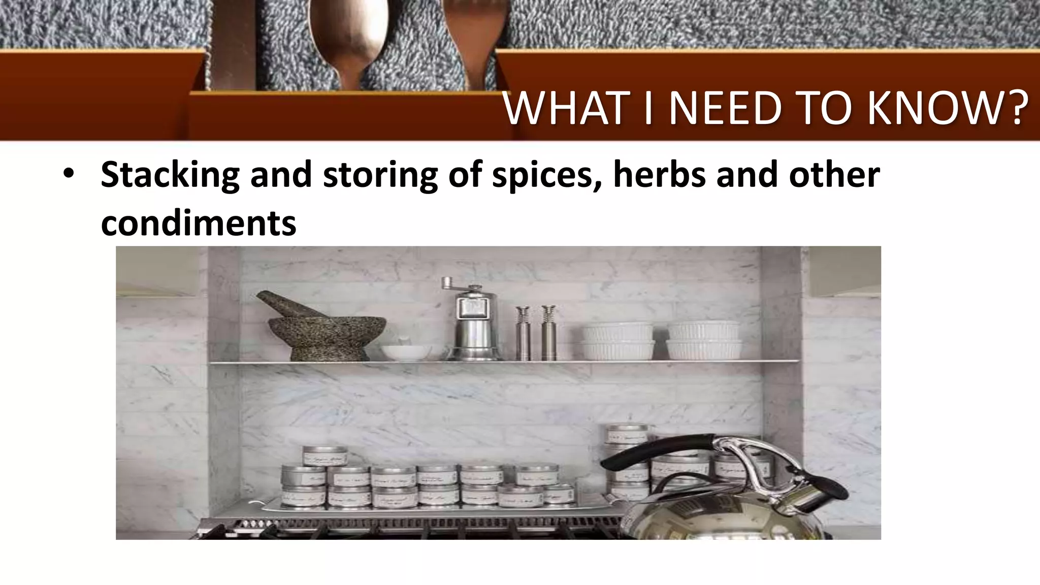 Use and maintain kitchen tools and equipment | PPTX