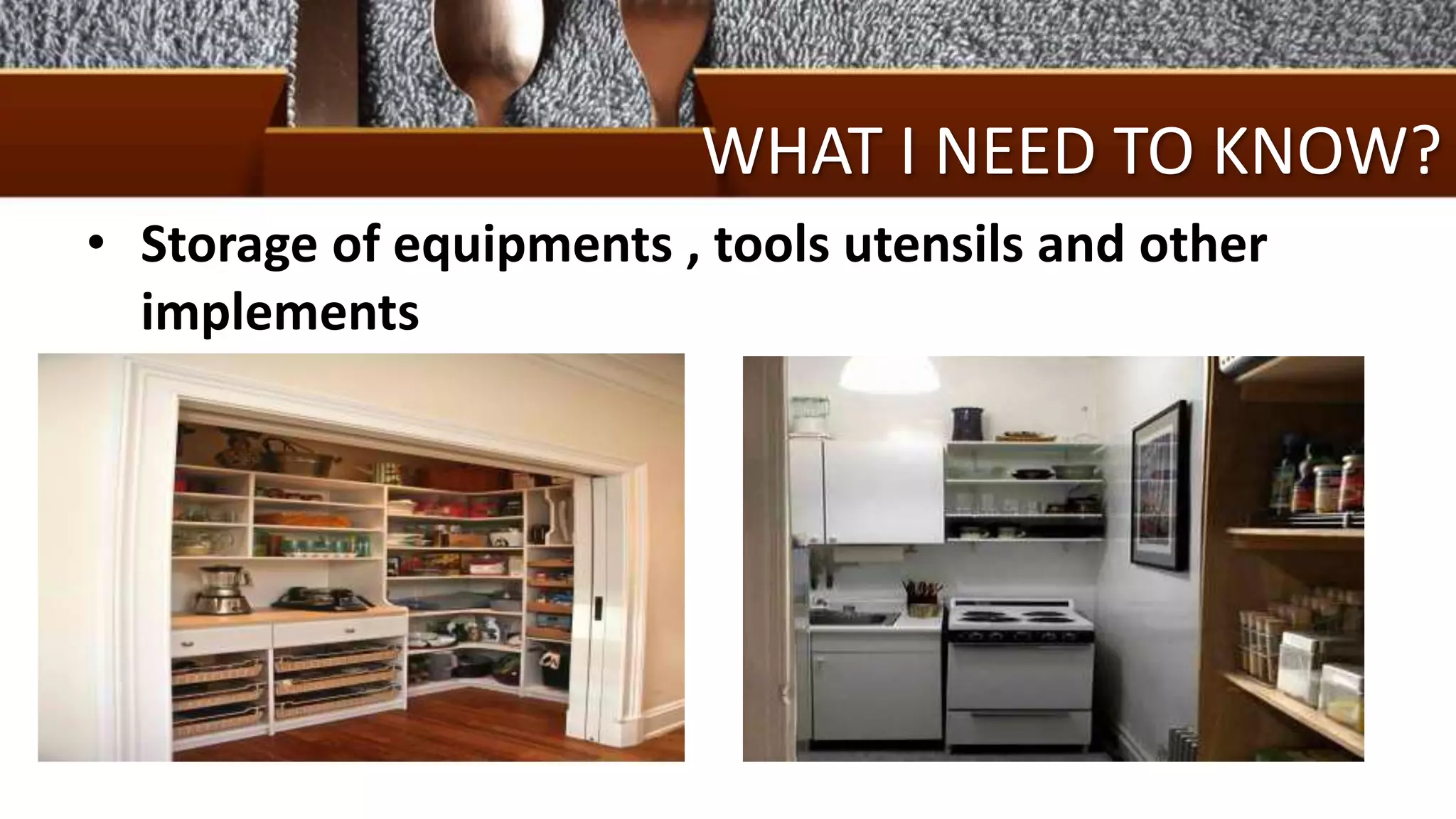 Use and maintain kitchen tools and equipment | PPTX