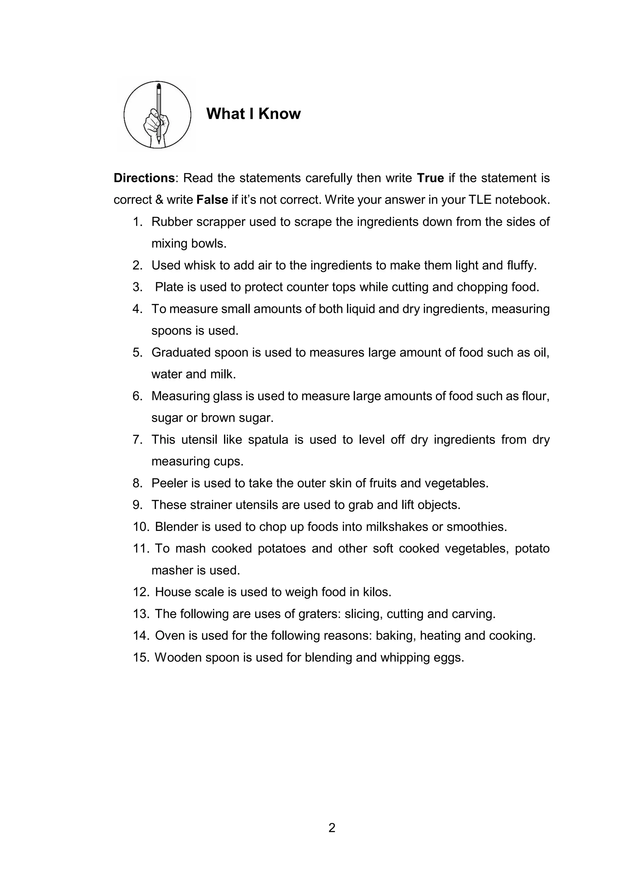 Cookery 7 Module 2 Pdf