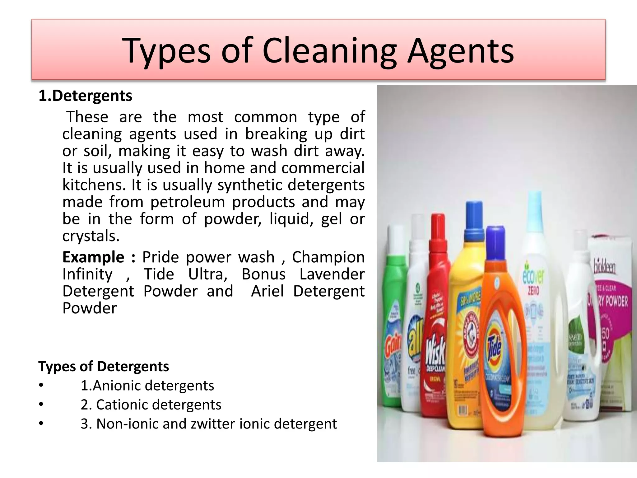 Cookery 9 1st quarter lo1 1 identify the chemicals to be utilized in