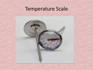 Temperature Scale
 