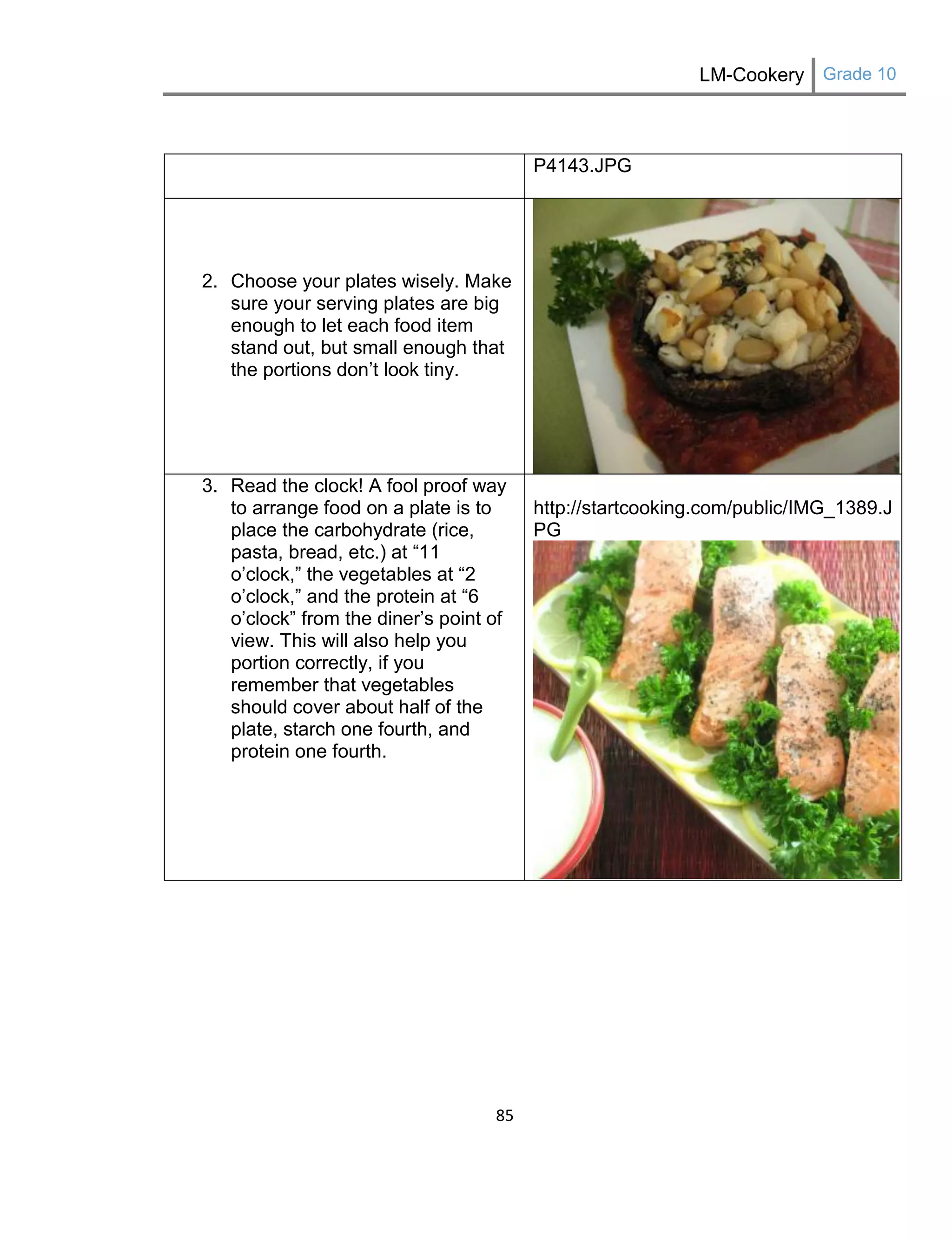 Learning Module Cookery Grade 10 | PDF