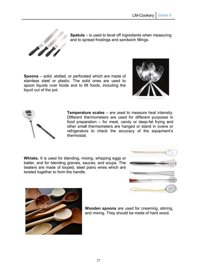 Learning Module Cookery G9