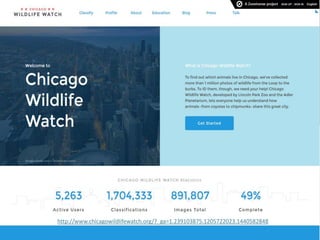 17
http://www.chicagowildlifewatch.org/?_ga=1.239103875.1205722023.1440582848
 