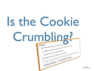 Is the Cookie
  Crumbling?

                2012 Whit.li
 