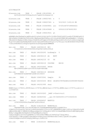 e23c9dbee538
bluecava.com TRUE / FALSE 1381435461 d
b233c83109d78392dac0cc217aab6152c8&dcm=10
bluecava.com TRUE / FALSE 1384027461 e 0
bluecava.com TRUE / FALSE 1384027461 s 9/6/2013 3:05:18 PM
bluecava.com TRUE / FALSE 1536609861 aoo 0-635140767188466021
bluecava.com TRUE / FALSE 1381439448 r 6391613130786921953
bluecava.com TRUE / FALSE 1386619521 pt
gAAAAMjsRe2AqFgmCwjqQADnq4sUttgUaScLh9gIJpfD+IZtEEx7B+WiGzKPUIsseNzVCVRLWh9aR9lf
zW/efXwPe1SPqBe5RnFsk0zhSbj3MwkqzpUAmVY6AGxu+b5+vhudU6E0VKMZjWUnmKBmWA8i/18GaKe1
VWLyUwVzPcWymws4JRNvJLKgrn5Gd80Dou8TIQQCs490tM6zd69kpzkvE6IoVjvUzfviEGkzLtmQfzQ8
Niqi03f1eRHrOkw8khMyPmG8l9nnE1UqVow6R5S0EsxVftg2iz7s/V0uzq+l5x1WCdU4BvR+ROa6TfBw
+CzmlxYw8OKA3Cis9Sq2Or6pdYZerwuaDZgqcmQaBoWWWEbK
msn.com TRUE / FALSE 1440362110 MC1
V=3&GUID=cf5839f464964cf0ab94e7a082c046cd
msn.com TRUE / FALSE 1441055243 brdSample 0
msn.com TRUE / FALSE 1440362110 mh MSFT
msn.com TRUE / FALSE 1440362110 CC US
msn.com TRUE / FALSE 1440362110 CULTURE EN-US
msn.com TRUE / FALSE 1441914693 SRCHD
MS=2988892&SM=1&D=2963016&AF=NOFORM
msn.com TRUE / FALSE 1440362110 SRCHUSR
AUTOREDIR=0&GEOVAR=&DOB=20130819
msn.com TRUE / FALSE 1394572041 Sample 95
msn.com TRUE / FALSE 1441919103 MUID 2E1BF527F87E64B52263F009FC7E6604
msn.com TRUE / FALSE 1441911995 cbus
REWRD:ban:1378651,SKYPE:ban:1378742,NWSLR:ban:1378759,SWPWL:ban:1379772,subint:1
:137848725
msn.com TRUE / FALSE 1441919243 _RwBf o=0&acc=null
msn.com TRUE / FALSE 1424829362 __qca P0-54494309-1377130430156
msn.com TRUE / FALSE 1693004027 MSNTVID
cf5839f464964cf0ab94e7a082c046cd
msn.com TRUE / FALSE 2146165143 MSNRPSAuth
FAA6ARTFnW1j7R/2XIZB3mHe3d77E4hN8gNmAAAEgAAACIuSpKNY3Vcr
%2BACOrZ5cLhsmJPy/fR/wLlyoKdYnbx0R6HlfIOvzczjK/u4MSWTBXCkjBbti2K91xr5GQnGSVsYgDK
nMNzh82NZiWN/V/8MUN0J8rNbgauLHQxh3G/lkTAwyBiz/GFP/U1U4mdFhMBsYh0Xz8iDMtFQbFgvBau
M38Q/1rEQpOWXr8kTDQ9Svh3699ybVMgLFoo18q7d
%2BoeoYAqK9r1b524J0lQ5MFEBjcJ79FtO94bf5MWZou6/PdVD2CgI7lBupjRXrL
%2B7Dhh84j7lSMcysDgB5%2BazmmfFIFYEPnyLea%2BS4BhDcDRJlfsKLliQxoNIlGctpMDs
%2BkZTSUBQAvsYaZV81GVbQOy5KN9LgIi3SPKc%3D
msn.com TRUE / TRUE 2146165143 MSNRPSSecAuth
 