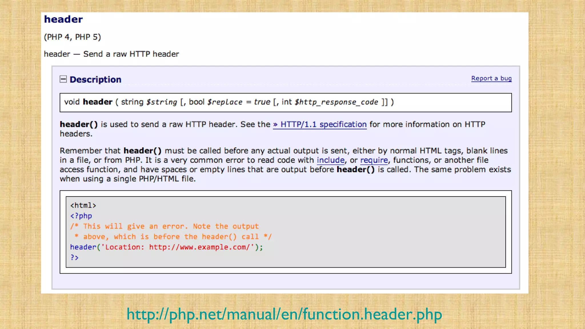 http://php.net/manual/en/function.header.php
 