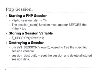 Cookies and sessions | PPTX