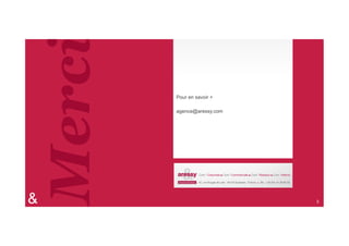 Merci   Pour en savoir +

            agence@aressy.com




&                               3
 