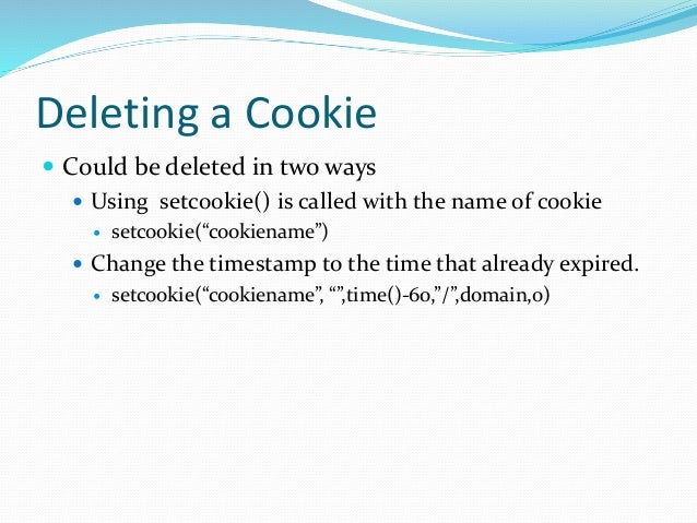 Cookies in php