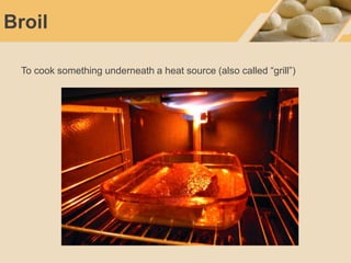Cooking and Kitchen Vocabulary for ESL | PPTX