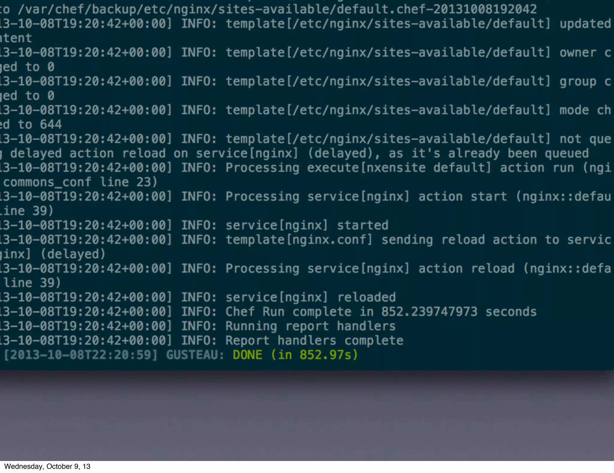 Wednesday, October 9, 13
 