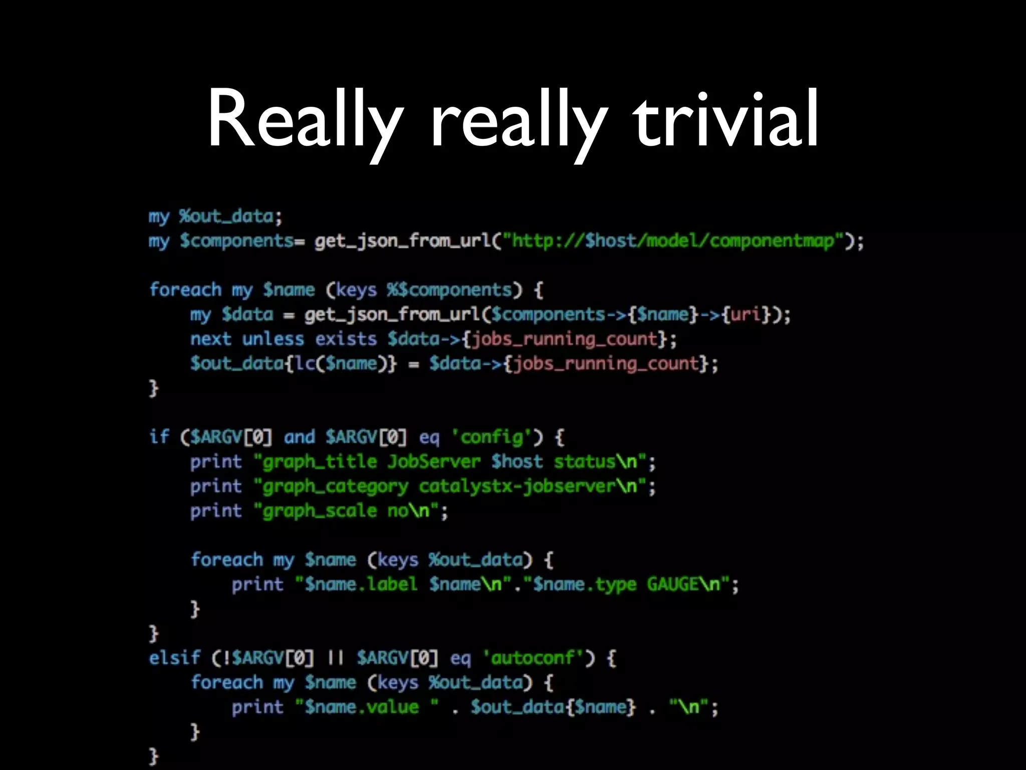 Really really trivial
 