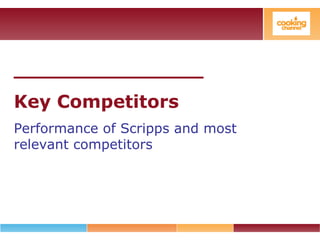_______________
Key Competitors
Performance of Scripps and most
relevant competitors
 
