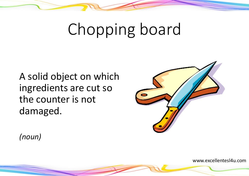 Cooking flashcards