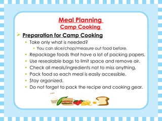 Scout First Class Cooking Work Sheet.pdf Cooking Merit Badge for scouts in troops .ppt