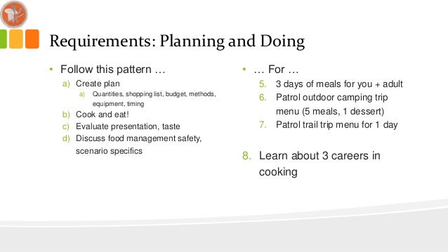 cooking merit badge cooking merit badge powerpoint