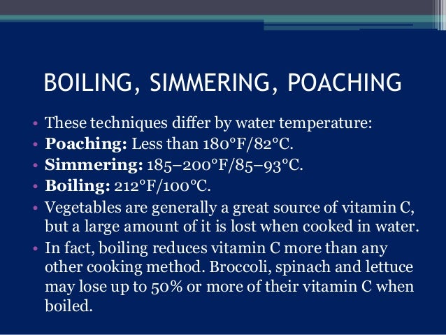 Cooking methods