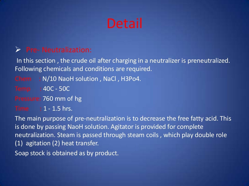 Cooking oil and ghee processing
