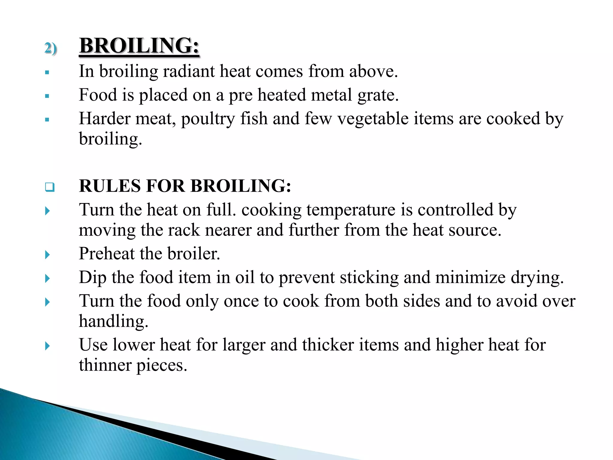 Cooking preservation, types of cooking and methods of cooking | PPTX