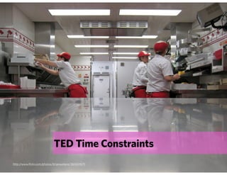 TED Time Constraints
http://www.flickr.com/photos/brianwallace/365651675
 