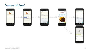 Focus on UI ﬂow?
19
 