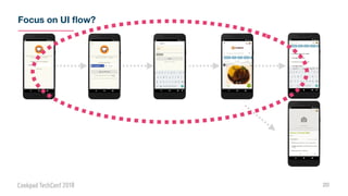 Focus on UI ﬂow?
20
 
