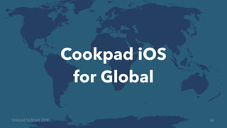 91
Cookpad iOS
for Global
 