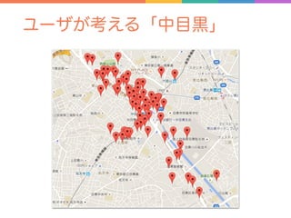 ユーザが考える「中目黒」
 