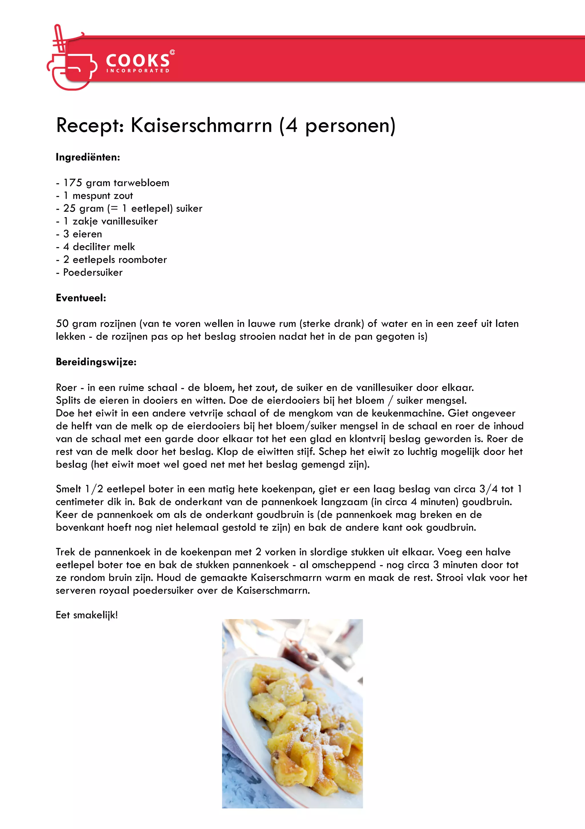 Cooks Recept - Kaiserschmarrn | PDF