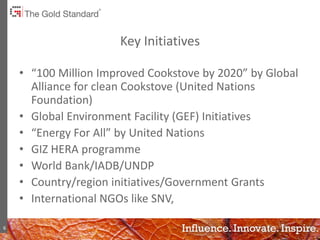 Cookstove Project Primer Taller Gold Standard en Colombia :Cookstove project financing GS ...