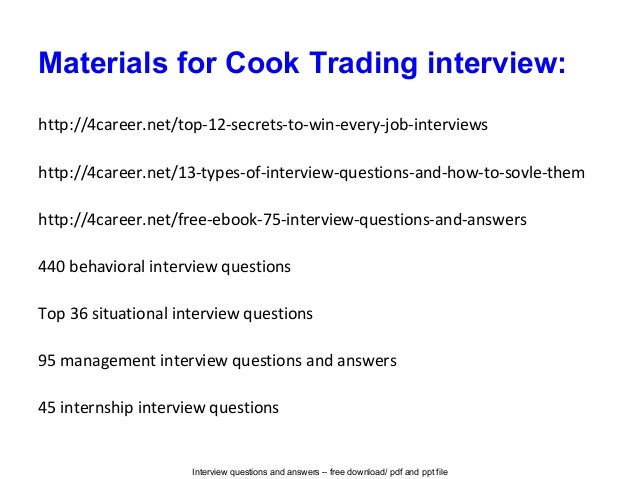 Option trading interview questions