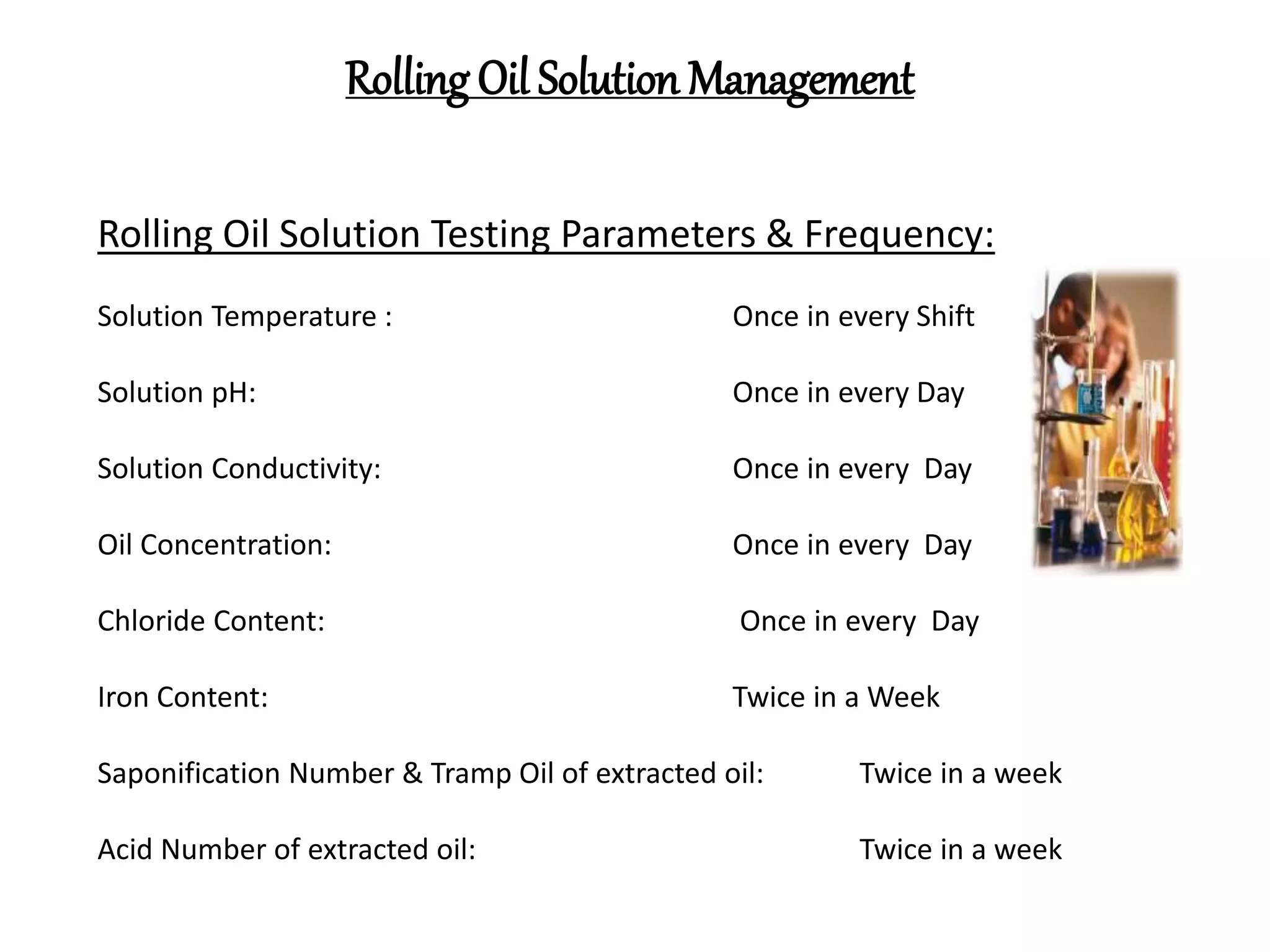 View of ROLLING OIL EMULSION MANAGEMENT | PPTX