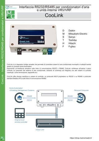 Gateway CooLink per interfacciamento con unità trattamento aria