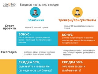 Cool Business Tool – это универсальный сервис для подбора бизнес-тренеров и консультантов