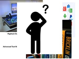 Hightech Desks
Latest Software
Advanced Text Books
 