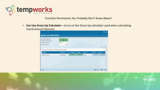 Cool Configs for TempWorks | PPTX