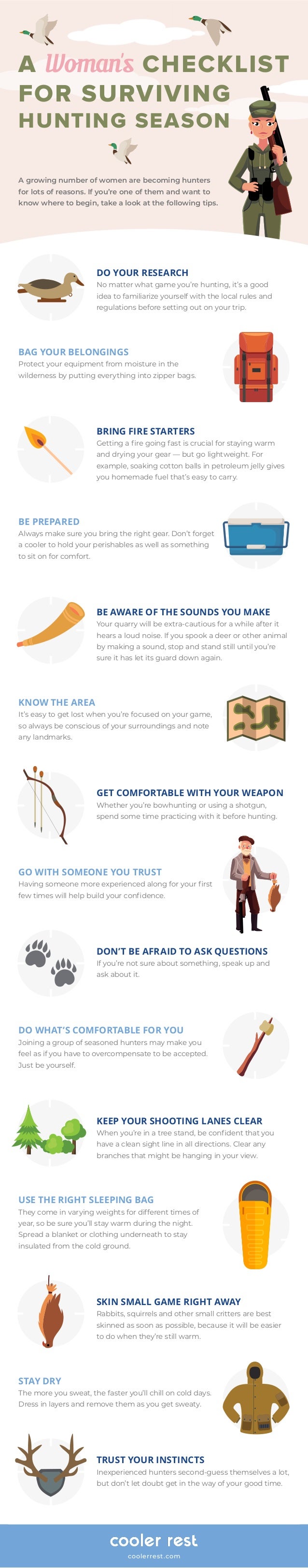 A Woman’s Checklist To Surviving Hunting Season