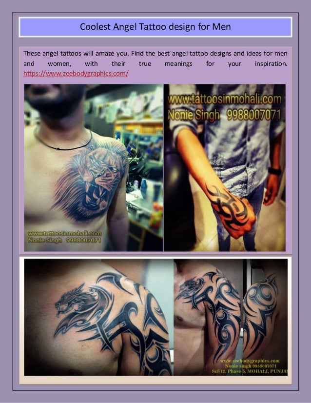coolest angel tattoo design for men coolest angel tattoo design for men