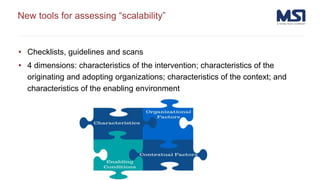 Scaling agricultural innovation
