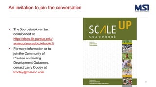 Scaling agricultural innovation