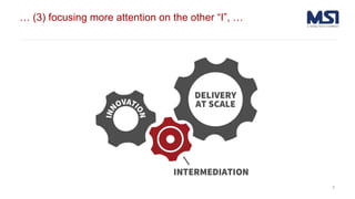 Scaling agricultural innovation