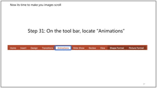 Powerpoint Scrolling Bar Image Scrolling Tutorial in PowerPoint | PPTX