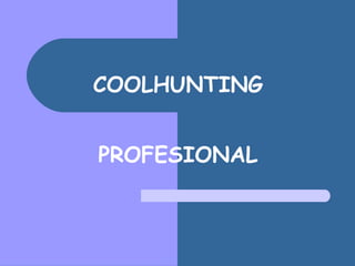 COOLHUNTING


PROFESIONAL
 